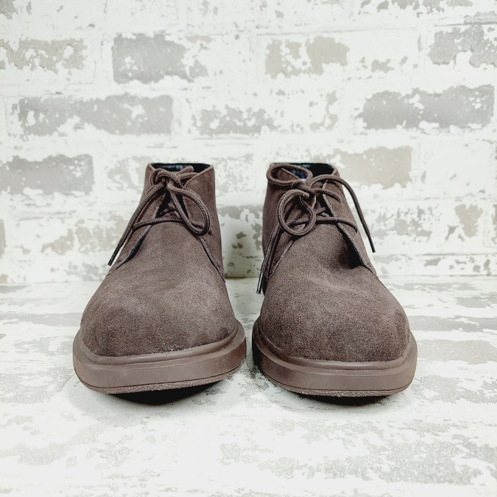 New Easy Spirit Men's Bento Brown Suede Lace Up Ankle Boot H488 - Picture 3 of 11